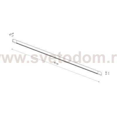 Трековый нано светильник Nowodvorski Nano Black (Cерия Nano, Цвет Черный) арт. 11717