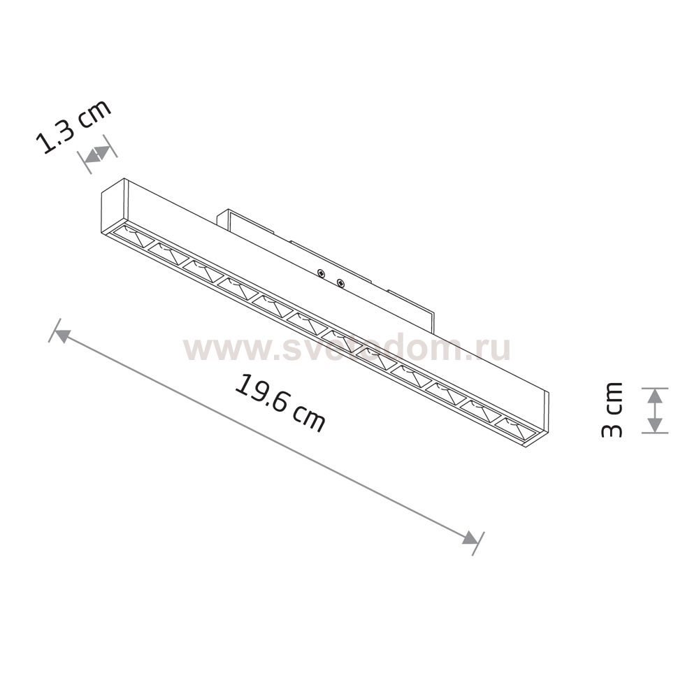 Трековый нано светильник Nowodvorski Nano Black (Cерия Nano, Цвет Черный) арт. 11720
