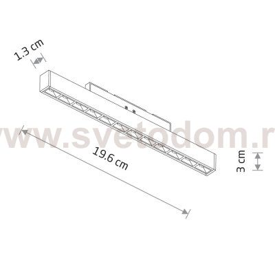 Трековый нано светильник Nowodvorski Nano Black (Cерия Nano, Цвет Черный) арт. 11720