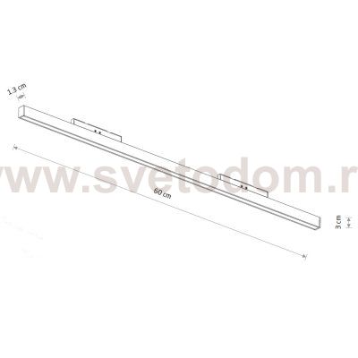 Трековый нано светильник Nowodvorski Nano Black (Cерия Nano, Цвет Черный) арт. 11721