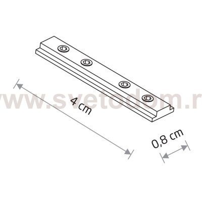 Крепление для магнитных треков Nowodvorski Nano Connector Black (Cерия Nano Connector, Цвет Черный) арт. 11726