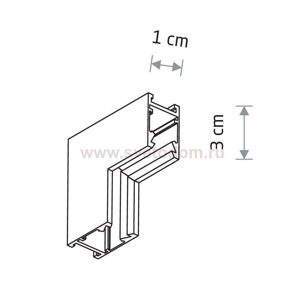 Коннектор для магнитных треков вертикальный Nowodvorski Nano Inside Black (Cерия Nano Inside, Цвет Черный) арт. 11728