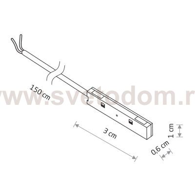 Ввод питания для магнитной трековой системы Nowodvorski Nano Black (Cерия Nano, Цвет Черный) арт. 11736