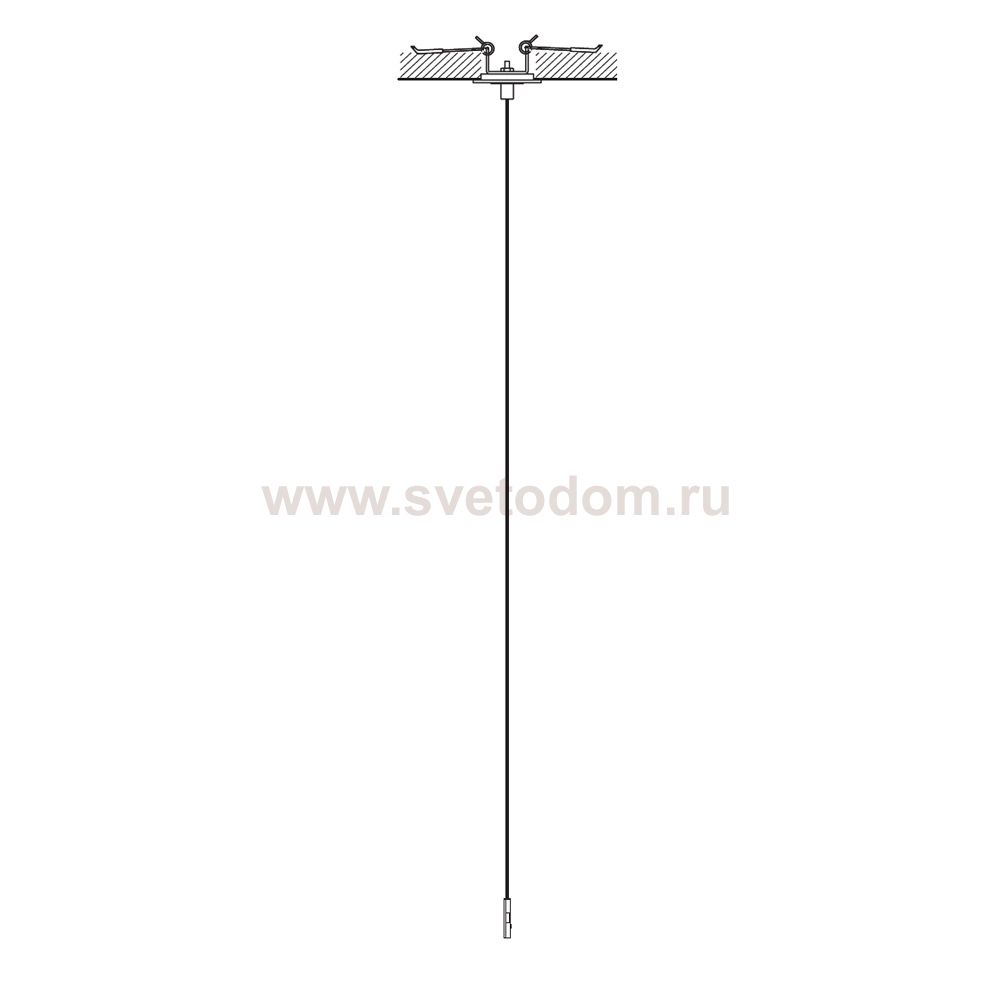 Подвесной комплект для магнитных треков Nowodvorski Nano Black (Cерия Nano, Цвет Черный) арт. 11738