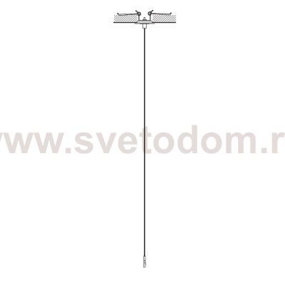 Подвесной комплект для магнитных треков Nowodvorski Nano Black (Cерия Nano, Цвет Черный) арт. 11738