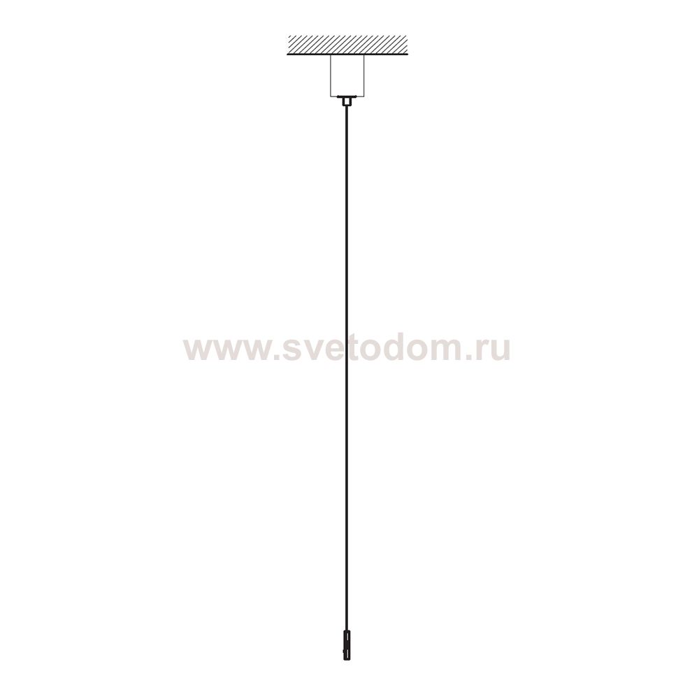 Подвесной комплект для магнитных треков Nowodvorski Nano Black (Cерия Nano, Цвет Черный) арт. 11740