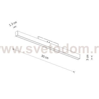 Трековый нано светильник Nowodvorski Nano Black (Cерия Nano, Цвет Черный) арт. 11743