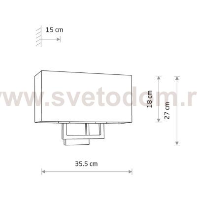 Бра Nowodvorski Hotel Mood Gray (Cерия Hotel Mood, Цвет Серый) арт. 11792