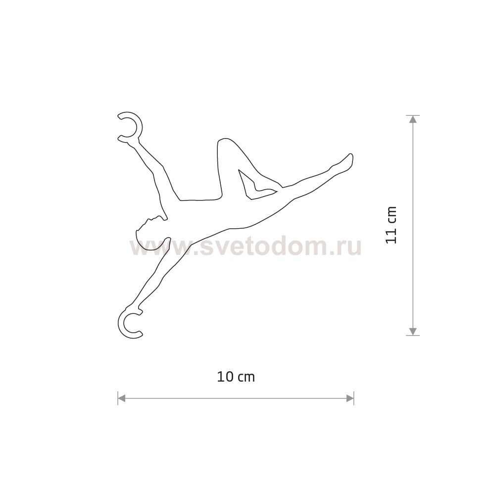 Держатель провода Nowodvorski Acrobat Silk Gray (Cерия Acrobat, Цвет Шелковый серый) арт. 11796