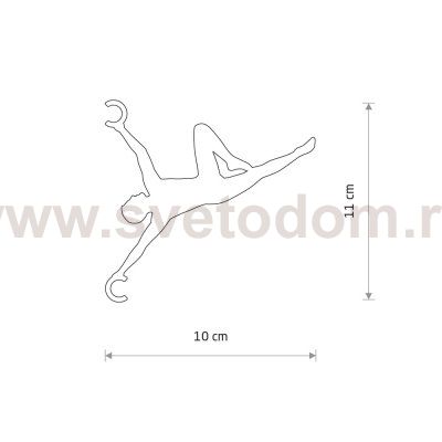 Держатель провода Nowodvorski Acrobat Silk Gray (Cерия Acrobat, Цвет Шелковый серый) арт. 11796