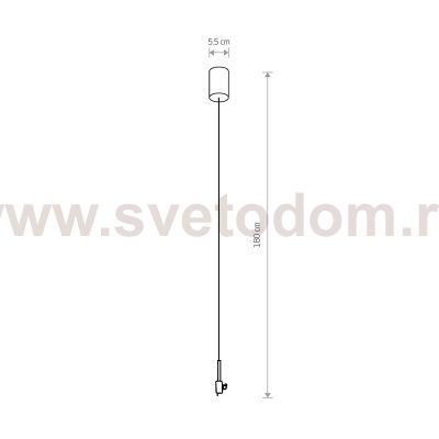 Подвесной комплект для магнитных треков Nowodvorski Lvm White (Cерия Lvm, Цвет Белый) арт. 11803