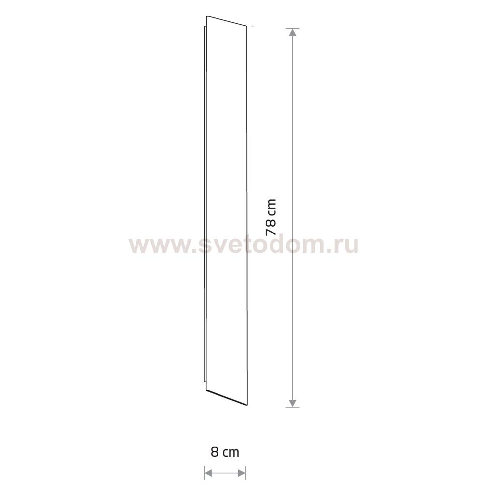 Настенный светильник Nowodvorski Comma Led S Black (Cерия Comma Led S, Цвет Черный) арт. 11876