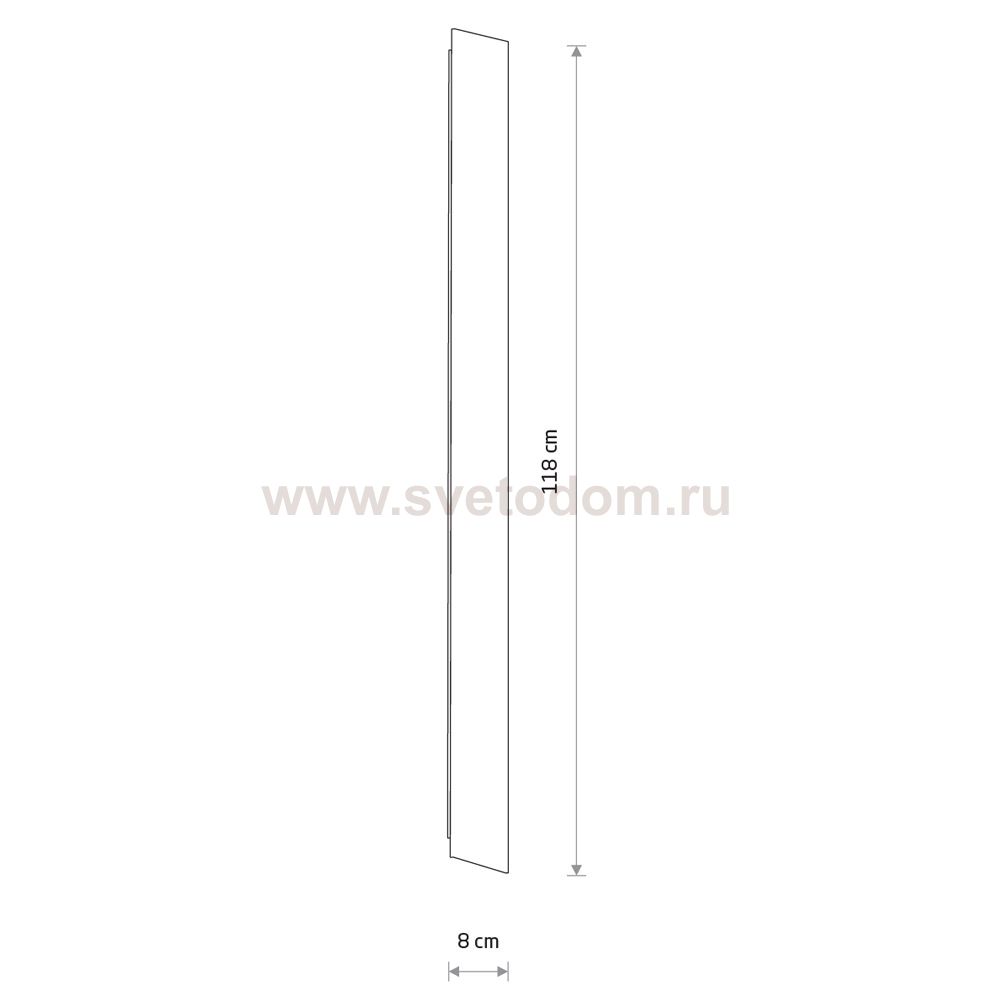 Настенный светильник Nowodvorski Comma Led M Black (Cерия Comma Led M, Цвет Черный) арт. 11877