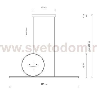 Подвесной светильник Nowodvorski Lineo Led Black (Cерия Lineo Led, Цвет Черный) арт. 11879