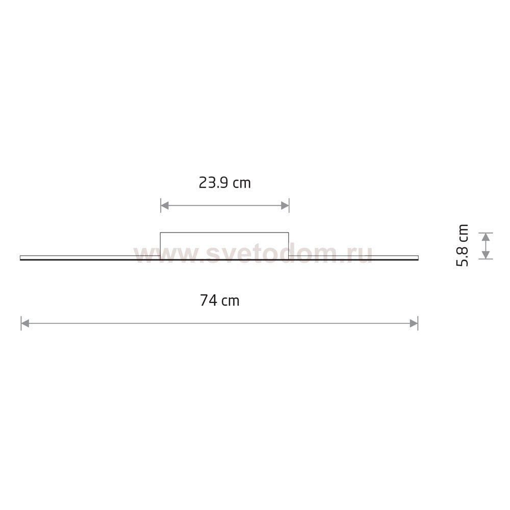 Потолочный cветильник Nowodvorski Giavellotto Led S Black (Cерия Giavellotto Led S, Цвет Черный) арт. 11886