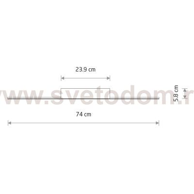 Потолочный cветильник Nowodvorski Giavellotto Led S Black (Cерия Giavellotto Led S, Цвет Черный) арт. 11886