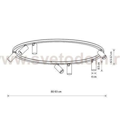 Потолочная люстра Nowodvorski Fourty Round VII Umbra Blue (Cерия Fourty VII, Модель круглая, Цвет Темно-синий) арт. 11947