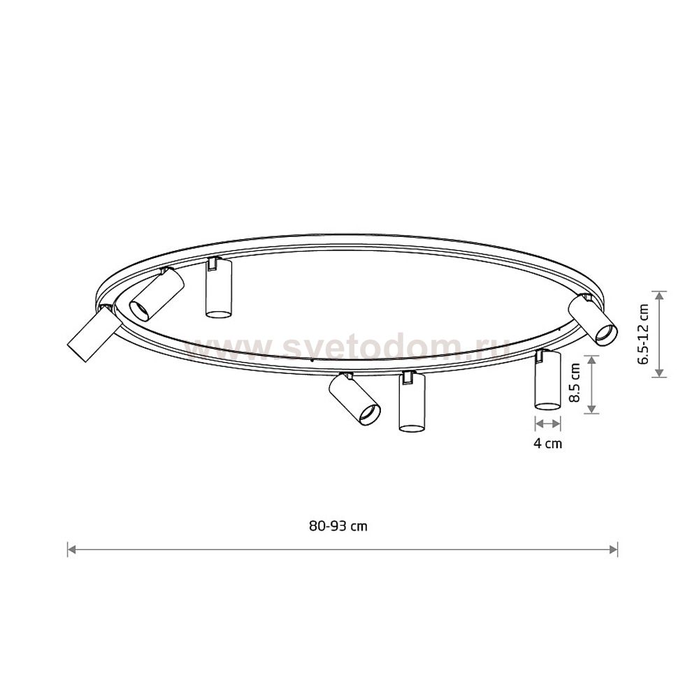Потолочная люстра Nowodvorski Fourty Round VII (Cерия Fourty VII, Модель круглая, Цвет Бежевый) арт. 11948
