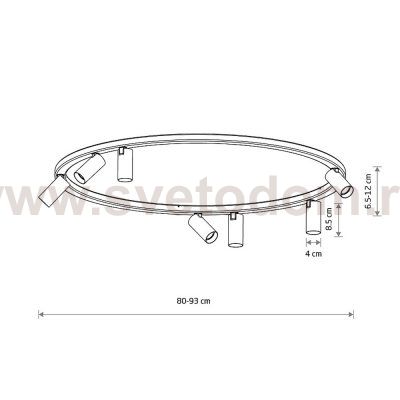 Потолочная люстра Nowodvorski Fourty Round VII (Cерия Fourty VII, Модель круглая, Цвет Бежевый) арт. 11948