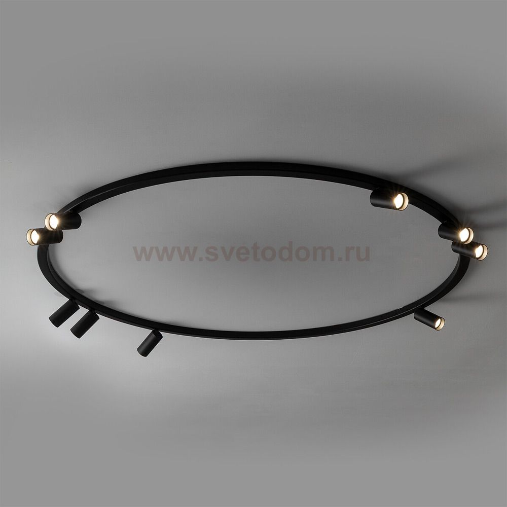 Потолочная люстра Nowodvorski Fourty Round IX Black (Cерия Fourty IX, Модель круглая, Цвет Черный) арт. 11950