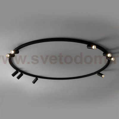 Потолочная люстра Nowodvorski Fourty Round IX Black (Cерия Fourty IX, Модель круглая, Цвет Черный) арт. 11950