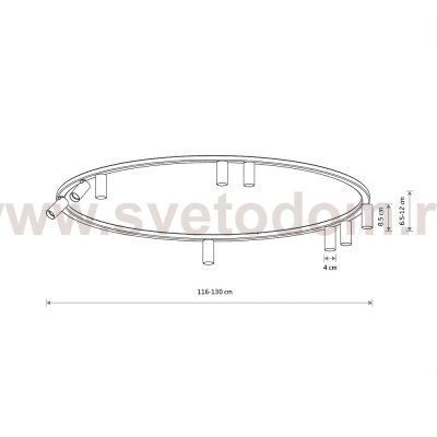 Потолочная люстра Nowodvorski Fourty Round IX Umbra Blue (Cерия Fourty IX, Модель круглая, Цвет Темно-синий) арт. 11953