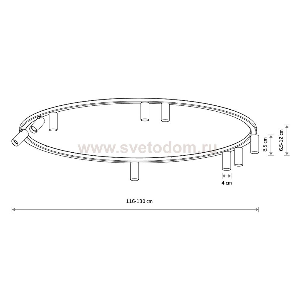 Потолочная люстра Nowodvorski Fourty Round IX Beige (Cерия Fourty IX, Модель круглая, Цвет Бежевый) арт. 11954