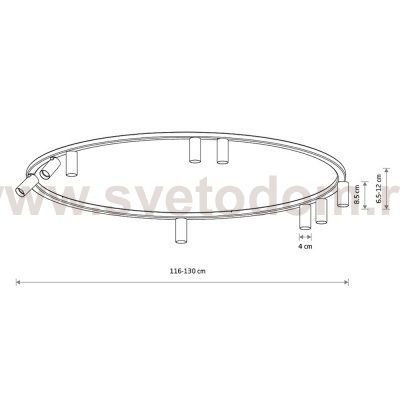 Потолочная люстра Nowodvorski Fourty Round IX Beige (Cерия Fourty IX, Модель круглая, Цвет Бежевый) арт. 11954