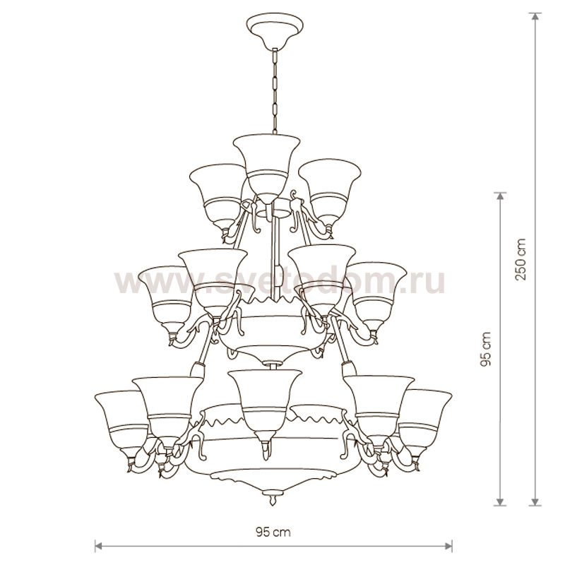 Люстра подвесная Nowodvorski KORYNT XXIV 3374