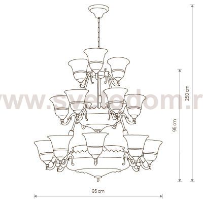 Люстра подвесная Nowodvorski KORYNT XXIV 3374