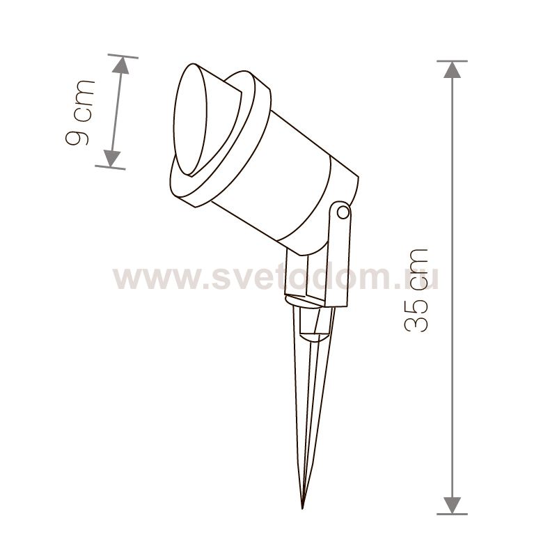 Ландшафтный светильник Nowodvorski BUSH 3401