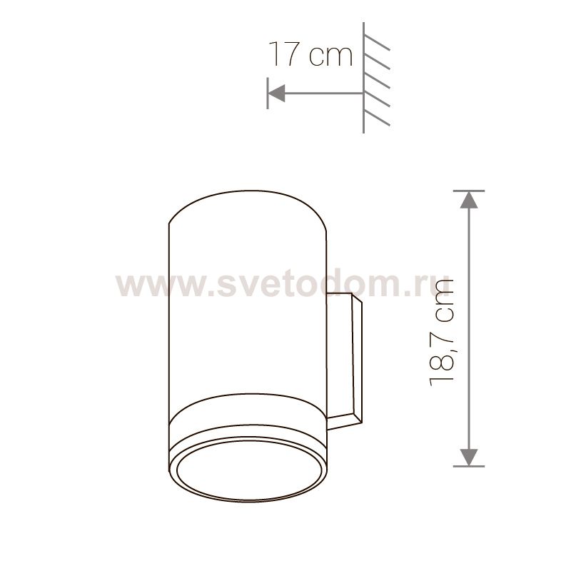 Уличный настенный светильник Nowodvorski ROCK I 3405