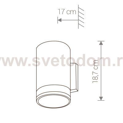 Уличный настенный светильник Nowodvorski ROCK I 3405