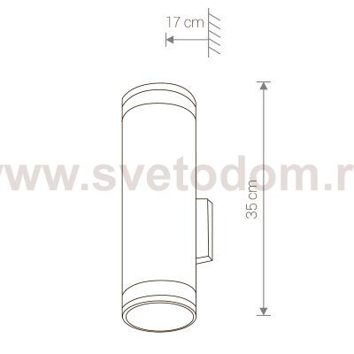 Уличный настенный светильник Nowodvorski ROCK II 3407
