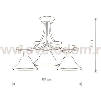 Люстра потолочная Nowodvorski FLORES III 3526