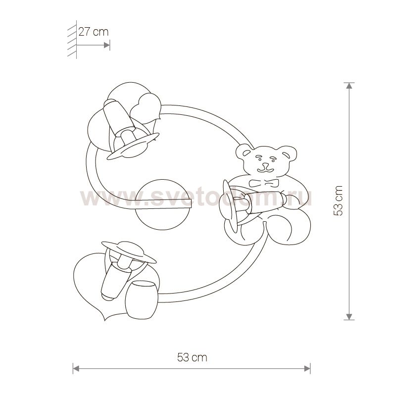 Светильник настенный Nowodvorski HONEY III 3660