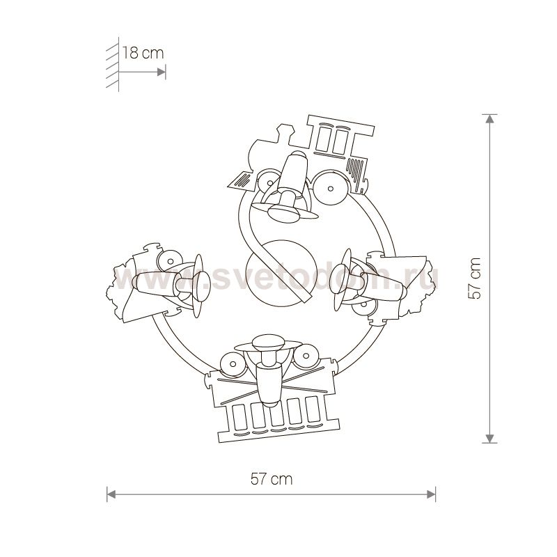 Светильник настенный Nowodvorski TRAIN IV 4065