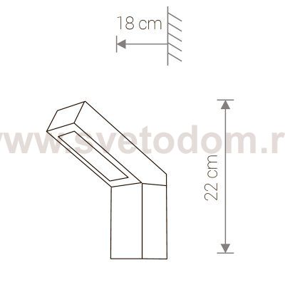 Уличный настенный светильник Nowodvorski LHOTSE I 4447