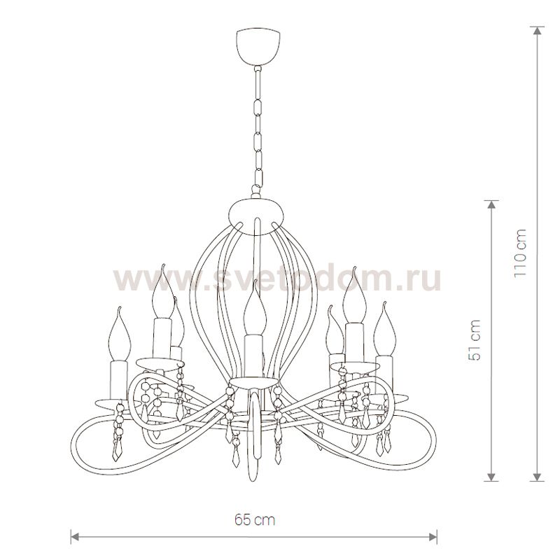 Люстра подвесная Nowodvorski FRESCO VIII 4563