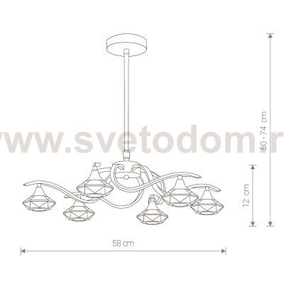 Люстра потолочная Nowodvorski TESALLI VI 4654