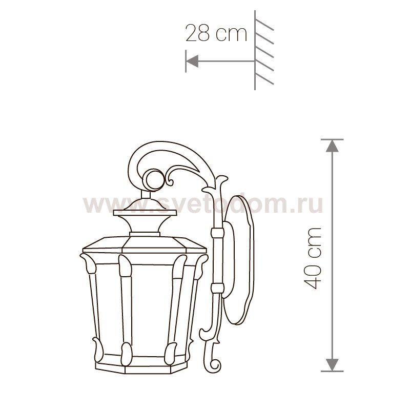 Уличный настенный светильник Nowodvorski AMUR I 4692
