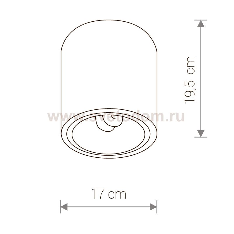 Светильник накладной Nowodvorski DOWNLIGHT WHITE M 4866