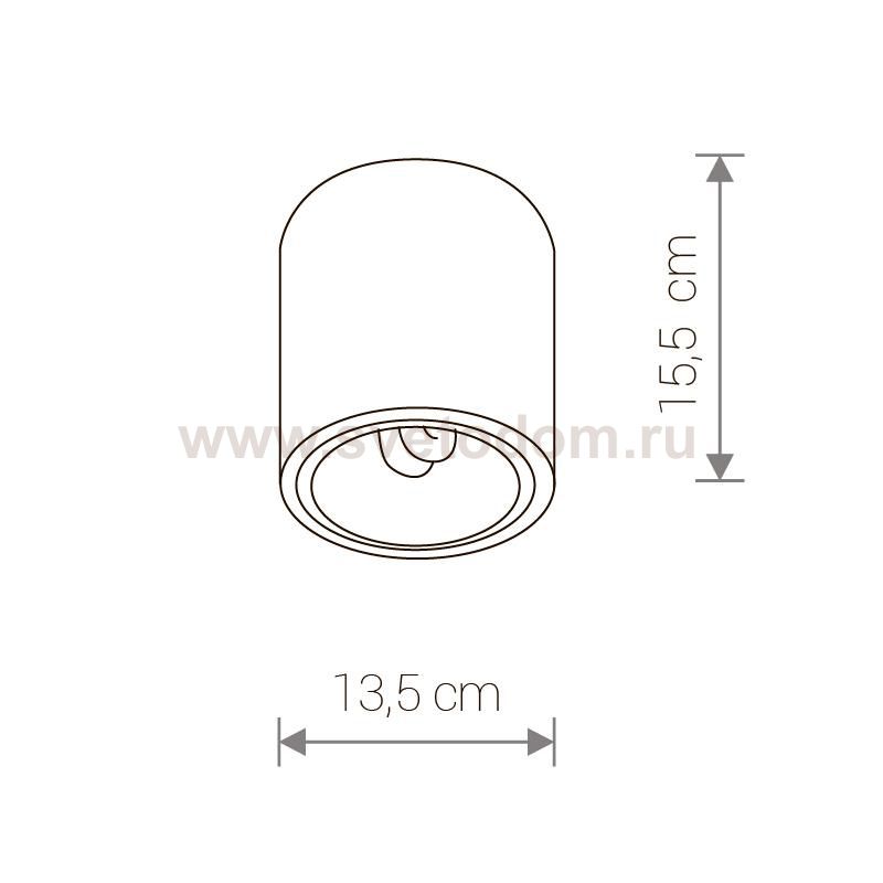 Накладной светильник Nowodvorski Downlight Silver (Cерия Downlight, Цвет Серебро) арт. 4867
