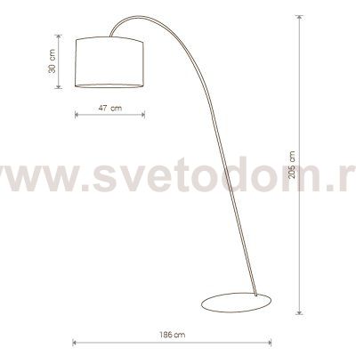 Торшер Nowodvorski ALICE GOLD I L 4963