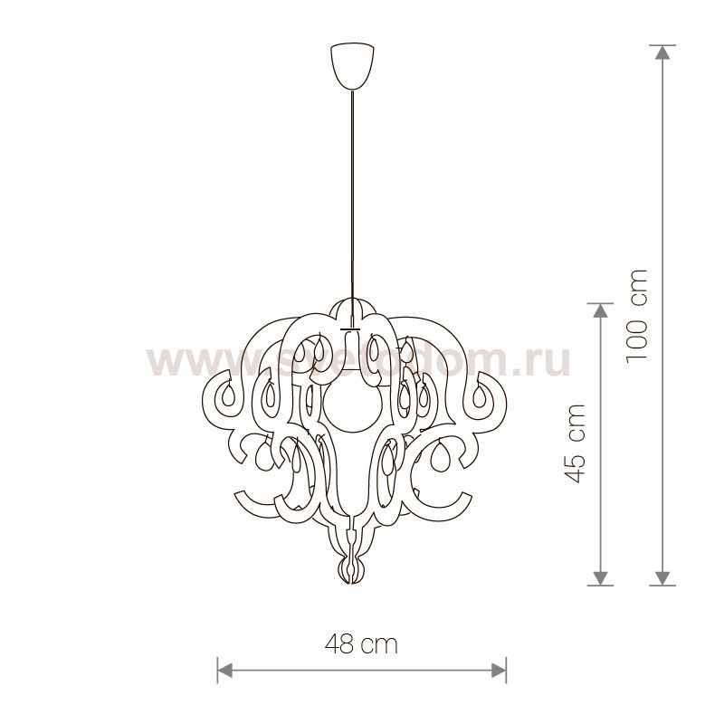 Люстра подвесная Nowodvorski KATERINA WHITE I 5208
