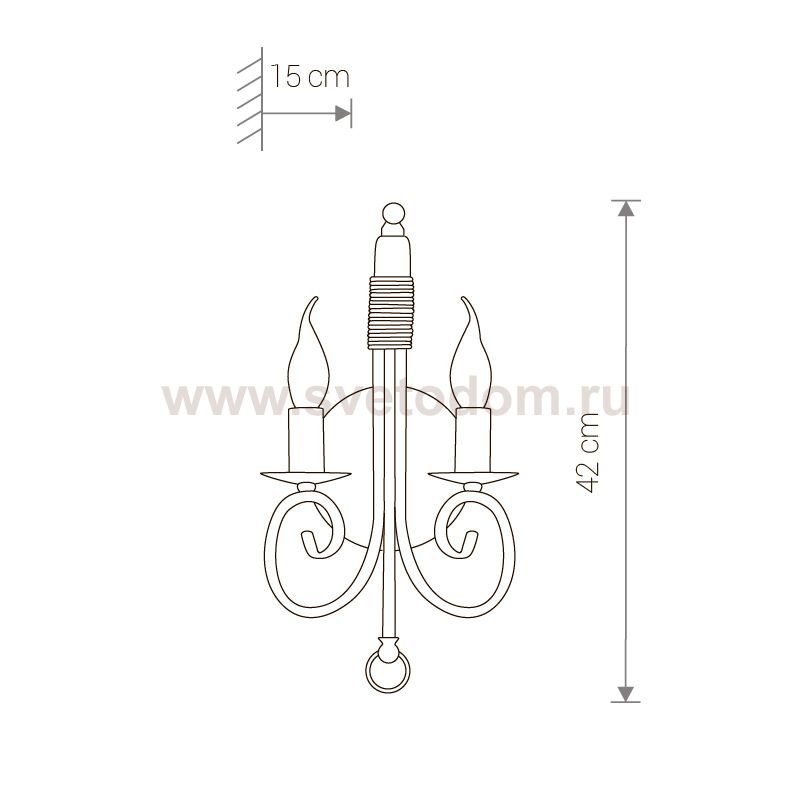 Бра Nowodvorski SILVERADO II 5415