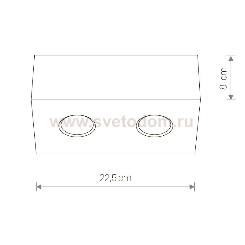 Светильник накладной Nowodvorski CARSON BLACK II 5570