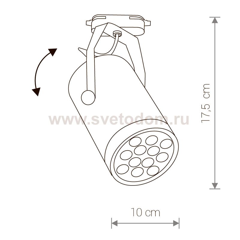 Светильник для трековой системы Nowodvorski STORE LED 12W 5950