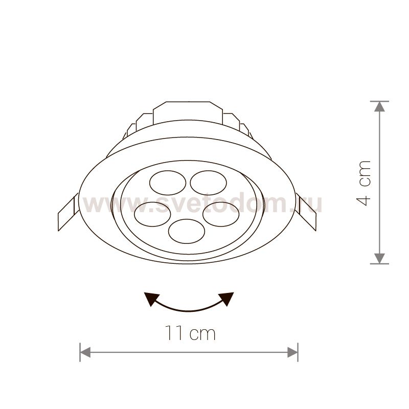 Светильник встраиваемый Nowodvorski CEILING LED 5W 5958