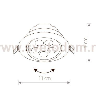 Светильник встраиваемый Nowodvorski CEILING LED 5W 5958